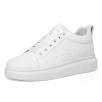 Vyriški balti aukštį didinantys sportbačiai su storu padu, paslėptu vidiniu pakėlimu ir laisvalaikio stiliumi, dideli dydžiai, 10 cm pakėlimas. Size 39