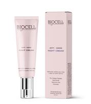 Naktinis veido kremas nuo raukšlių su peptidais ir ceramidais – BIOCELL Anti-Aging Night Cream | 50 ml