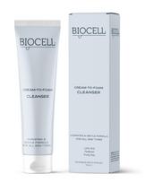 Švelnus veido prausiklis su pieno rūgštimi ir pantenoliu – BIOCELL Cream-to-Foam Cleanser | 125 ml