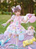 Dopamino Cukrinės Princesės Cosplay Lolita Suknelė - Rankų Darbo 2025 Mergaitės Kostiumas 140cm