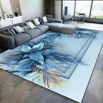 Svetainės dekoravimo kilimas Modernus 3D gėlių grindų kilimėlis Namų šviesaus prabangos sofos kilimai Miegamojo lovos šono rūbinės dideli kilimai 60*90cm
