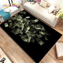 3D Illusion Dollar euro pinigų rašto kilimėlis, kiliminis kilimėlis namų svetainės miegamojo sofos durų kilimėlio dekoravimui, vaikiškas neslystantis grindų kilimėlis 40x60cm(15x23in)