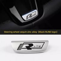 1 vnt. R RLine automobilio vairo dekoratyvinis uždėklas emblemos lipdukas skirtas Scirocco Polo T5 Passat b6 Golf mk5 Tiguan Jetta CC