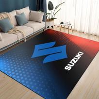 3D lenktyninio automobilio S-SUZUKI logotipas Motociklo kilimas kilimėlis svetainei miegamajam namų sofos dekoravimui, vaikų žaidimams neslystantis grindų kilimėlis 40x60cm( 15x23in )