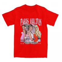 Paris Hilton Marškinėliai Vyriški Juokingi Medvilniniai T-shirtai Apvalia Kaklo trumpomis Rankovėmis Marškinėliai Gimtadienio Dovana Drabužiai S
