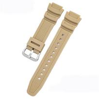 Laikrodžio dirželis 18 mm CASIO AE1200 / 1300 / 1000 W-219 Pakeičiamas silikoninės gumos laikrodžio dirželis vyriškas apyrankės apyrankės aksesuaras 18mm