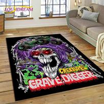 Monster Truck Monster Jam Animacinis Kilimas-Kilimėlis Miegamajam Svetainei Namų Sofos Dekoravimui, Vaikų Žaidimų Didelis Dekoras Grindų Kilimėlis 40x60cm( 15x23in )
