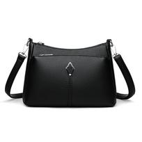 Aukštos kokybės minkštos odos rankinė moterims, prabangios piniginės, moteriška pirkinių krepšys, dizainerio prekės ženklas, moteriškos peties/crossbody krepšiai juoda