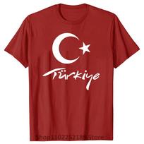 Turkijos Nacionalinė Vėliava Marškinėliai Vyrams TUR Marškinėliai Tautos Komanda Medvilniniai Gerbėjų Viršutiniai Drabužiai Streetwear Marškinėliai Turkijos Turkijos Šalies Marškinėliai S