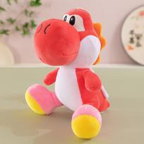 Žaidimų atributika Mario Yoshi pliušinė lėlė vaikiškas žaislas žalias dinozauras lėlė dovanų klipas žaidimų automatas žaislas 22cm raudona