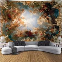 Renesanso dekoratyvinis gobelenas Retro Europos meno gobelenas Virtualus fonas Dekoracija svetainei miegamojo dekorui 100x70cm