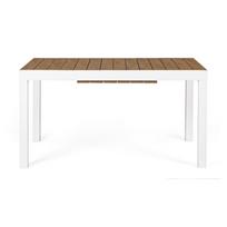 Iš aliuminio sodo valgomojo stalas 90x140 cm Elias – Bizzotto