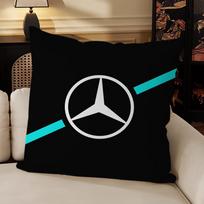 Prabangus M-Mercedes-Benzs-AMGs Pagalvės užvalkalas Sofa Svetainė Galvūgalis Miegamasis Atlošo pagalvėlė Kvadratinė pagalvėlė Miego laikas 16x16Inch