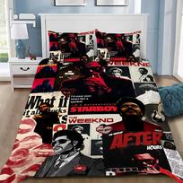 W-Weeknd XO patalynės komplektas miegamajam Minkštos modernios lovatiesės Patogus vaikiškas antklodės užvalkalas Užvalkalas antklodei ir pagalvės užvalkalas 70x133cm 3pcs