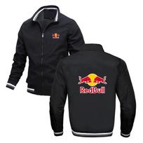 Red Bull Aukštos kokybės vyriškų žieminių striukių spausdinimas vyrams Striukė Vyrai Žieminė striukė Vyrai Žieminiai drabužiai S juoda