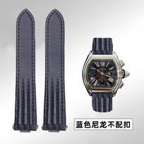19mm 20mm Cartier Roadster W6206018 W6206017 odinis laikrodžio dirželis Vyriškas Pakeitimas Karvės odos laikrodžio dirželis Nailoninė apyrankė dirželis 19mm