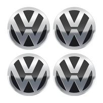 VW Naujam 4 vnt. 56/60/65/70/75 mm Automobilio ratlankio centrinės dalies gaubteliai Lipdukas Ženklelis Volkswagen VW B5 GTI Golf 5 7 Caddy Passat b6 Tigua 56mm