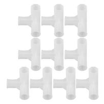 10 vnt. Batų lentynos jungiklis T formos 12 mm vidinis skersmuo Plastikinis 3 krypčių spintos strypo jungiklis Drobinių drabužių spintų dalims Baldai 5.5X3.7X3.5CM