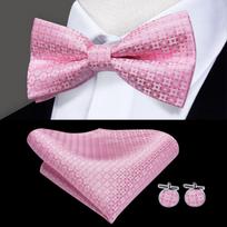 „Hi-Tie“ vyriškas aukštos kokybės kasdieninis peteliškės komplektas, formalus vestuvių vakarėlio kaklaraištis vyrams, peteliškė / sąsagos / rankogaliai 502