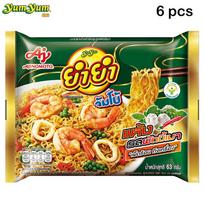 Yum Yum Jumbo, greitai paruošiami plokščios formos makaronai, Pad Kee Mao skonio, 63 g, 6 vnt / 12 vnt / 24 vnt - Tailandietiški greitai paruošiami makaronai 63 g x 6 pcs
