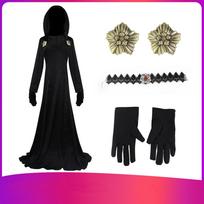 „Evil Village Cosplay“ kostiumas, vampyrė, moteriška suknelė, Helovino karnavalinis kostiumas, 4 vnt. XS