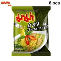 Mama greitai paruošiami makaronai vištienos žalio kario skonio 55 gx 6 vnt / 12 vnt / 24 vnt - tajų maistas 55 g x 6 pcs
