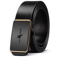 Paul Belt Vyriškas odinis automatinis sagtis diržas grynos karvės odos, jaunų žmonių laisvalaikio asmenybė Kelnių diržo tendencijos korėjietiška versija 105cm