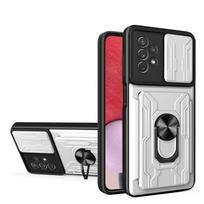 Stumdomas fotoaparato objektyvo kortelių laikiklio dėklas, skirtas Samsung Galaxy A53 A52S A33 A73 A22 A13 A32 A52 A72 A12 A21S A51 A71 A30 A50 S20 S21 Plus Ultra Armor Cover Samsung Note 20 Ultra balta