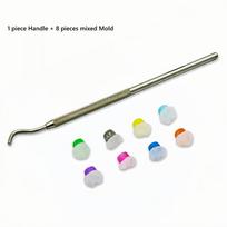 1 rinkinys Dantų estetinės spausdinimo formos užpakalinių dantų spausdinimo formų atstatymas Dantų dervos kompozicinės žoliapjovės mentelės įrankis 1 set Single End