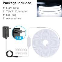 DC24V COB LED neoninės šviesos juostelė silikagelio juostelė Tuya Smart WiFi APP pritemdoma belaidžio valdymo spinta kambario foninio apšvietimo naktinė lempa 1M