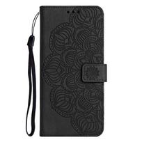 Odinis dėklas For Funda Samsung Galaxy A52s 5g A22 A12 A32 A52 A72 A42 Dėklai Mandala Atverčiamas piniginė Telefono galinis dangtelis Kortelių laikiklis Samsung A12 juoda