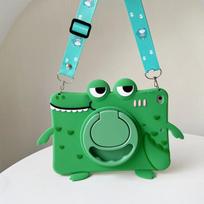 Skirta iPad Pro 11 M2 2022 10th Air 5 10.9 Case Kids Planšetinio kompiuterio dangtelis iPad Mini 6 Air 2 3 4 iPad 10.2 7 9th 10.5 9.7 3D Crocodile Case iPad Air 4 Air 5