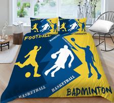 3D futbolo patalynės komplektas, pilno dydžio, sportinis futbolo pledas, mikropluošto audinys su užtrauktuku, skalbiamas, minkštas, namų dekoravimas Baby 100x135cm