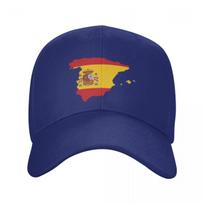 Personalizuota Ispanijos vėliavos žemėlapio beisbolo kepuraitė Moterims Unisex Reguliuojama Ispaniška Patriotiška Tėčio Kepurė Lauko Snapback Kepurės Adjustable Cap