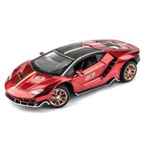 1/24 mastelio LP770 sportinis lenktyninis metalinis modelis, liejamas automobilis, traukiamos transporto priemonės su lengvu ir garsu žaisliniais automobiliais vaikams nuo 3 metų 1/24-21x9.5x5.1cm raudona
