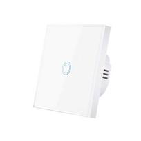 Europos jutiklinis jungiklis AC100-240V LED foninio apšvietimo skydelis grūdintas krištolinis stiklas sieninė lempa indukcinė ZPG EU-1 balta