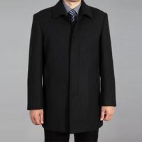 Vyriškas vilnonis paltas rudeninis žieminis vilnonis paltas vilnonis striukė Vyriškas žirnio paltas plius dydis 7XL S juoda