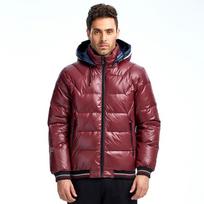 Vyriška pūkinė striukė MALIDINU žieminė stora pūkinė Parka striukė, 70 % baltos spalvos antienos pūkų gobtuvas, atsparus vandeniui 2XL violetinė