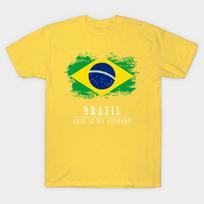 Asian Size Brazil Man T Shirt Clothes Girls Ulzzang Casual Tshirt Harajuku Ulzzang Kawaii 90S T Shirt XS geltona