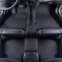 Individualiai pritaikyti 3D automobilių grindų kilimėliai, skirti Model 3 2021 modelio interjero aksesuarams dirbtinė oda