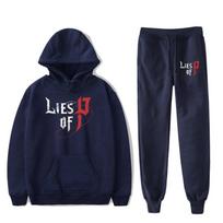 Lies of P tiesioginiai prekių ženklai Karštas žaidimas Cosplay gobtuvai Kostiumai Vyrai su raišteliais gobtuvai Megztinis Moterys Unisex Dirželis Sportinės kelnės M