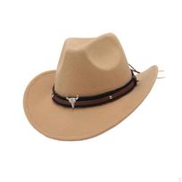 Cowboy Cowgirl kepurė Sombrero kepurės Dekoratyviniai rekvizitai su dideliais krašteliais saulei, skirta unisex rodeo chaki