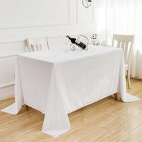 Stalo užtiesalas Velvet Stačiakampis Stalo užtiesalas Elegantiškas Vestuvių Valgomojo Stalo Dekoras Paroda Plaunamas Kavos Staliuko Uždangalas Dekoracija 160x100cm balta