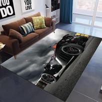 Kilimas miegamajam Vaikų kambariui Automobilis spausdintas kilimėlis Svetainė Didelio dydžio Modernus namų dekoras Prabangus Kietas Minkštas Neslystantis grindų kilimėlis 80x120cm