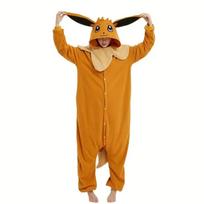 Eevee Onesie suaugusiems Vienetinė pižama, Moterys Vyrai Kigurumi Helovino Cosplay Kostiumų Vakarėlio dovana S bronza