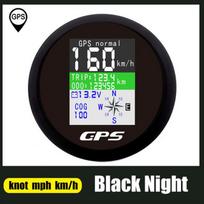 85 mm GPS spidometras Odometras vandeniui atsparus Tft ekranas Trip Cog Skaitmeninis automobilio spidometras, skirtas motorinei jachtos valčiai automobilio pakabinamam varikliui
