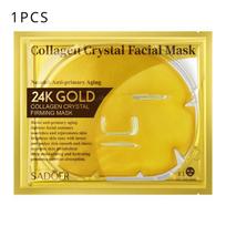 SADOER 24k Aukso Kolageno Kristalinė Stangrinanti Kaukė Drėkinanti Kaukė 1pcs