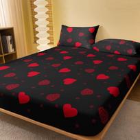 „Four Seasons Simple Fashion Love Print“ šlifuota lovatiesė „Home Midroom Hotel“. Pillowcase*2 raudona