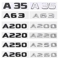 Automobilio bagažinės raidės logotipo emblema ženkliukas lipdukai A klasei A35 A45 A200 A220 A250 A260 4Matic W169 W176 W177 A35 juoda