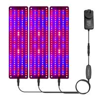 Viso spektro LED augalų augimo lemputė, skirta daržovių auginimo sukulentų sodinukams One Drag Three AU Plug